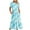 Blue, variant on Horkkom Shirt Dresses for Women Short Sleeve Crew Neck Maxi Dresses Casual Loose Gradient Print Long Dresses with Pockets L