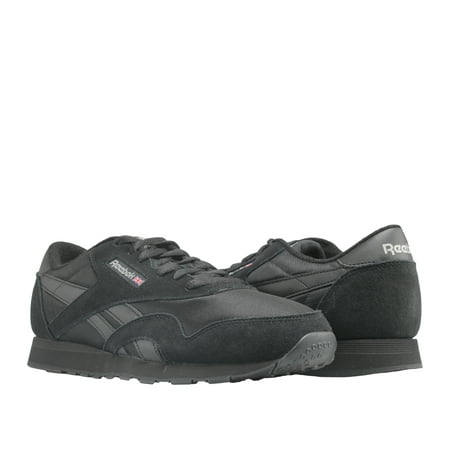Reebok BD5993: Classic Nylon Mens Black Black Carbon Sneaker