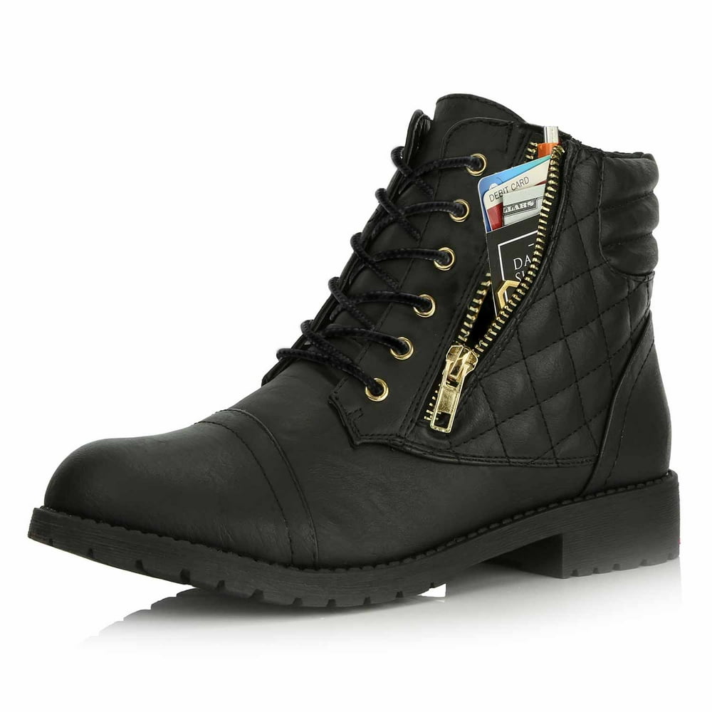 amazon essentials women's lace up combat boot