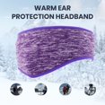thumbnail image 3 of Winter Ear Protection Headband High Elastic Thick Warm Windproof Ultra Soft Men Women Outdoor Cycling Skiing Sports Head Wrap -Purple, 3 of 8