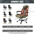 thumbnail image 5 of HELLHERO American Flag Deer Print Office Chair Cover Set Standard Size, Decorative Protective Computer Chair Cover with Armrest Covers, Home Office Decor, 5 of 6