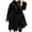 Black, variant on Lovskoo Womens Winter Coats Double Breasted Pea Coat Turn Down Collar Long Sleeve Casual Coat Cardigan Trench Coat Overcoat Hot Pink