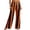Orange A4, variant on Edvintorg Women Pants Halloween Printed Elastic Waisted Casual Trouser Loose Comfy Wide Leg Pant with Drawstring Women Clothing Orange S-2XL