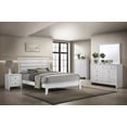 thumbnail image 6 of Queen Size Wooden Platform Bed Frame with Softly Curved Headboard and White Finish for Bedroom, 6 of 6