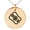Rose, variant on Stainless Steel Obata Samurai Crest Engraved Small Medallion Circle Charm Pendant Necklace