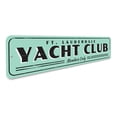 thumbnail image 3 of Yacht Club Novelty Decor, Metal Wall Sign - 4x18 Inches, 3 of 4