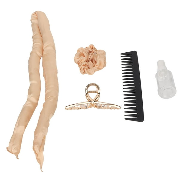 Rizador de pelo sin calor, banda rizadora portátil de algodón, pinza para el pelo, rodillo para viajes familiares