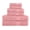 Pink, variant on KAHAF COLLECTION 6 Piece Towel Set Pink – 100% Ringspun Cotton Soft & Highly Absorbent – Includes 2 Bath Towels, 2 Hand Towels & 2 Washcloths – Quick Dry, Durable, and Luxurious Bathroom Ess