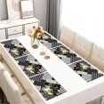 thumbnail image 2 of Pioneer Flower Floral Print Pattern Summer Placemats Table Placemats Set Of 6-Linen Kitchen Washable Placemats Table Mats 12x18 Inch Non-Slip Heat Resistant, 2 of 5