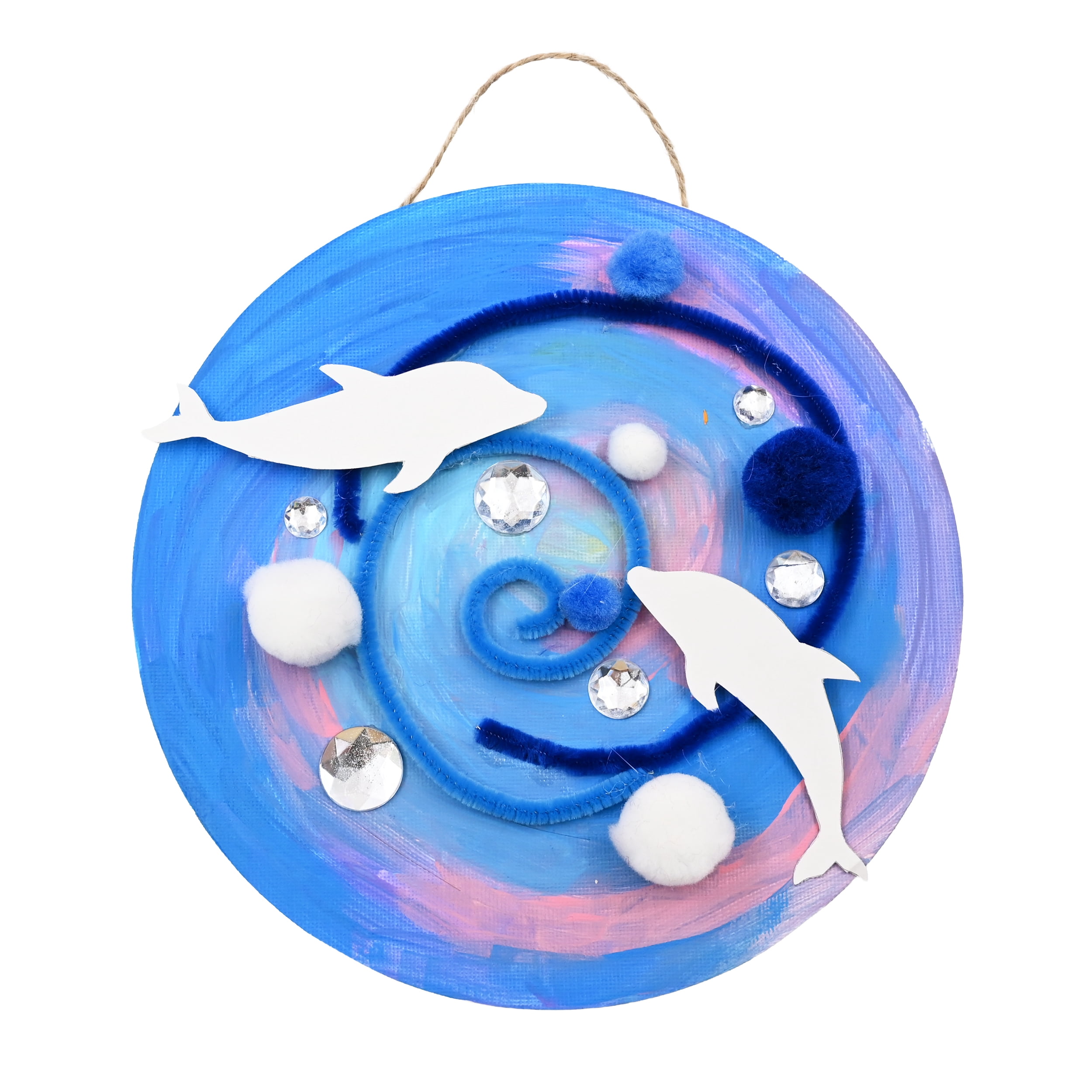 Hello Hobby White Circle Canvas Board for All Ages - Perfect Art Board for Acrylic, Oil, and Mixed Media