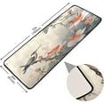 thumbnail image 3 of Coolnut Chinese Bird and Floral Area Rug - 2' x 6' Washable Runner Rugs with Rubber Backing - Non Skid Floor Carpet for Indoor Living Room Hallway Kitchen Home Decor Gifts, 3 of 7