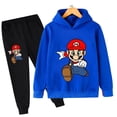 thumbnail image 3 of Nuevo juego Super Marios Sudadera con capucha Conjunto de ropa deportiva con capucha para niños Niñas Ropa Bebé Niños Pokemon - Ropa 2 5 6 7 8 9 10 11 12 13 12 Y, 3 of 5