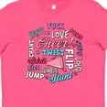thumbnail image 4 of Inktastic Cheer Word Salad with Megaphone and Stars Youth T-Shirt, 4 of 5