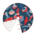 thumbnail image 3 of Bingfone Christmas Tree Skirt Mat Christmas Decoration Interior 30"-Colorful Mushrooms, 3 of 8
