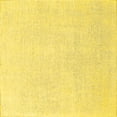 thumbnail image 1 of Ahgly Company Machine Washable Indoor Square Solid Yellow Modern Area Rugs, 8' Square, 1 of 4