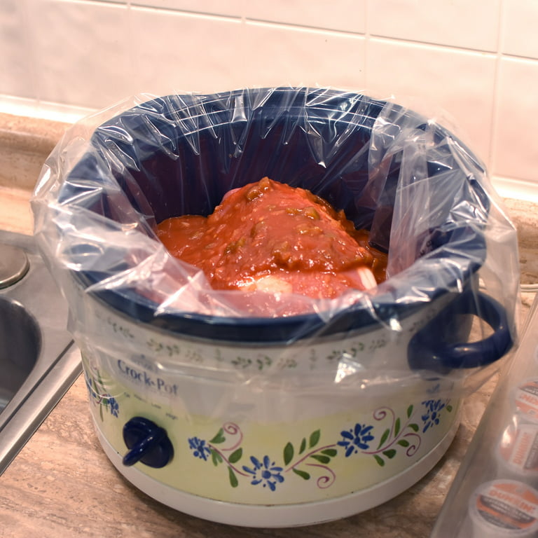 Crock Pot 3-7 Qt. Clear Crock Pot/slow Cooker Liner Plastic, 6 Liners 