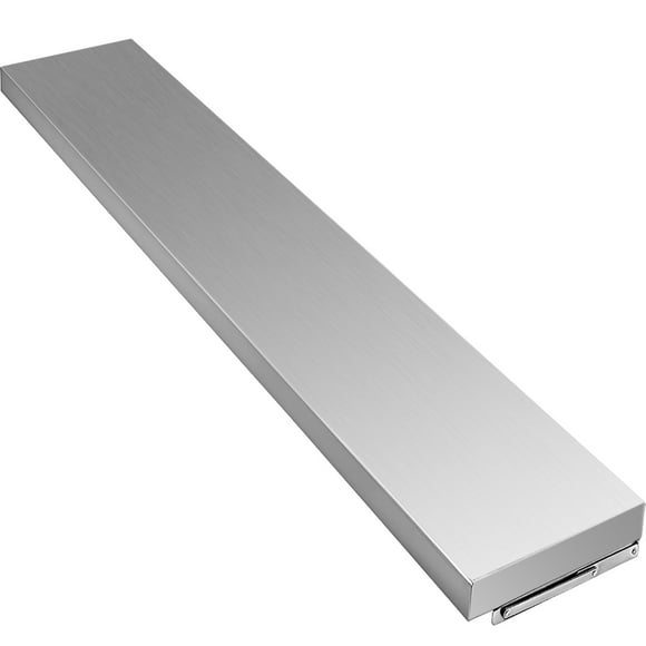 KFFKFF 70.9x11.4x1.8 Inch Concession Window Shelf Stainless Steel Drop Down Folding Serving Food Wall Shelf Stand Serving for Concession Trailer Serving Window