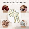thumbnail image 7 of Honeii Funny Avocado In Mexican Clothes print Women's Pajama Sets Long Sleeve Button Down Sleepwear Nightwear Soft Pjs Lounge Sets-Medium, 7 of 7
