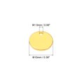 thumbnail image 2 of Unique Bargains 10mm Brass Disc, 20pcs Metal Stamping Blanks Tags Circle Charm Pendants Round Metal Plate for Laser Engraving Stamping Keychain Making, Gold Tone, 2 of 6
