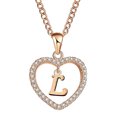thumbnail image 2 of Sale Clearance 2024 Gifts Sets for Womens Womens Fashion 26 English Letter Name Chain Pendant Necklaces Jewelry Valentine's Day Gifts, 2 of 9