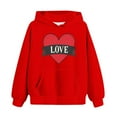 thumbnail image 5 of Girl's Cute Cartoon Long Sleeve Sweatshirt Clothes Clothing Outfits 3-14Y Red 5-6 Years, 5 of 5