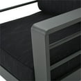 thumbnail image 5 of Afuera Living 5 Piece Outdoor Aluminum Conversation Set in Gray, 5 of 38