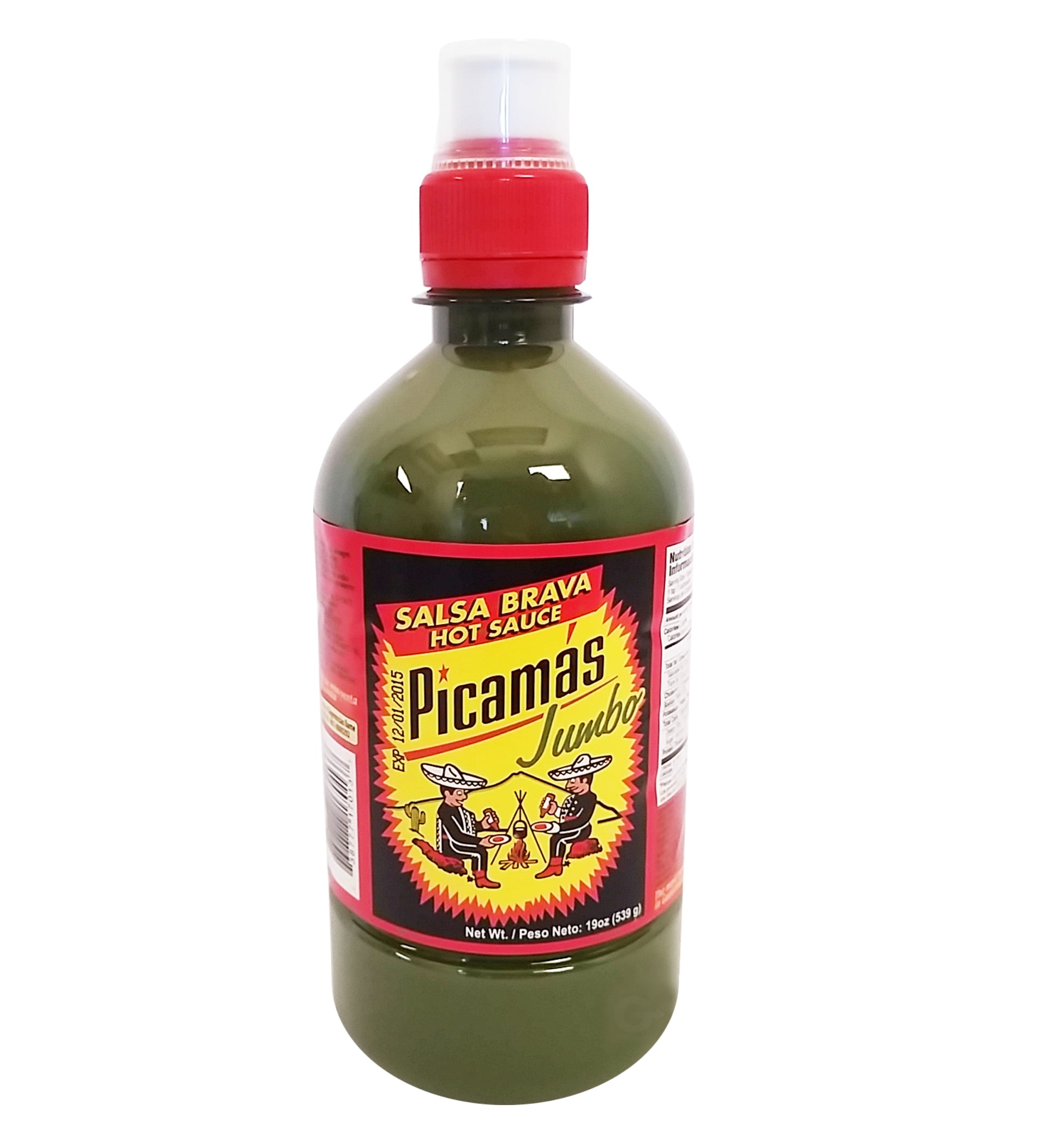 Picamas Green Hot sauce 19 oz - Salsa verde picante (Pack of 1)