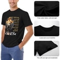 thumbnail image 6 of The Devil Saw Me With My Head Down Electrifying Men's Cotton Short Sleeve HD Print Tee for Casual T-Shirt Crew Neck Top Black 3XL, 6 of 7