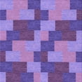 thumbnail image 1 of Ahgly Company Machine Washable Indoor Square Transitional Purple Amethyst Purple Area Rugs, 4' Square, 1 of 7