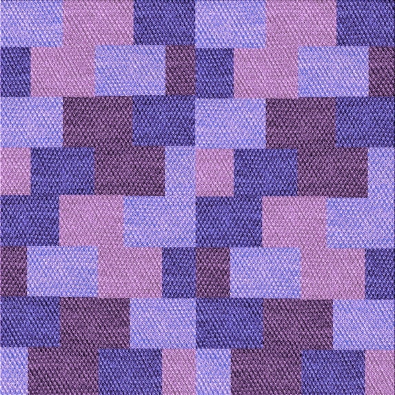 Ahgly Company Machine Washable Indoor Square Transitional Purple Amethyst Purple Area Rugs, 4' Square