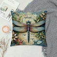 thumbnail image 2 of COMIO Throw Pillow Covers Dragonfly Cushion Pillowcase Sofa Square Print, 2 of 5