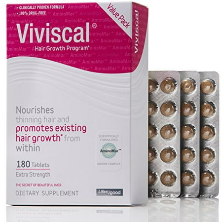 Viviscal® Extra Strength Hair Growth Supplements | 180 Count Value