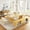 Table + Bench + 6 Chair, variant on Extendable Dining Table Set for 8, 45-105" Round Expandable Table with Slotted Base and 8 Upholstered Fabric Chairs, Modern Kitchen & Dining Room Set