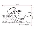 thumbnail image 4 of Adhesivo de pared Give Thanks to the Lord Religious Psalm 136:1, 4 of 4