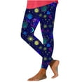 thumbnail image 3 of DDAPJ pyju Printed Leggings for Women Novelty Holiday Party Tights Buttery Soft Casual Yoga Pants Lightweight Ankle Length Milk Silk Legging Lightning Sales Multicolor L, 3 of 5