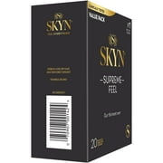 SKYN Supreme Feel Non-Latex Lubricated Condoms, 20 Count