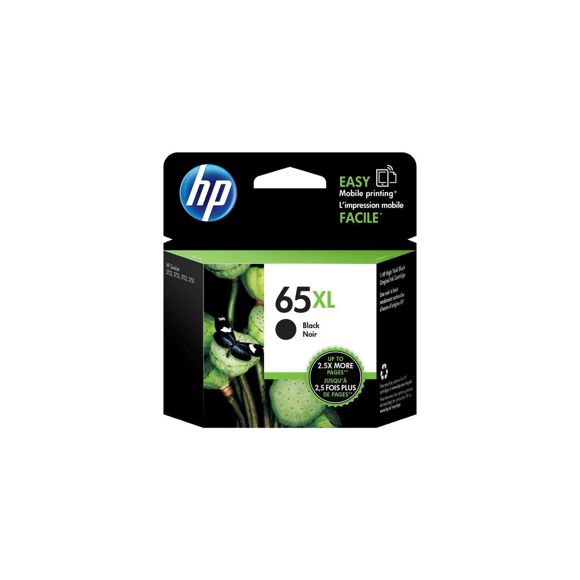 HP 65XL ブラックインクカートリッジ　5個セット Amazon.co.jp: HP 65 純正 インクカートリッジ ブラック 黒