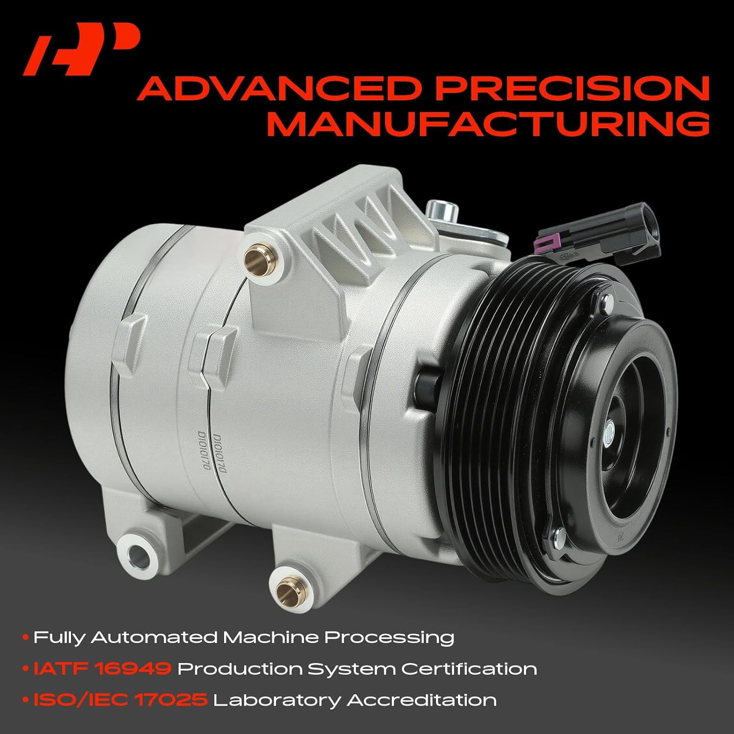 A-Premium AC Compressor with Clutch Compatible with Ford Fusion 2006-2012 Lincoln MKZ 2010 Zephyr Mercury Milan 2006-2011 Sedan