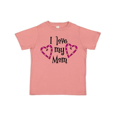 

Inktastic I Love My Mom- Hearts Gift Toddler Boy or Toddler Girl T-Shirt