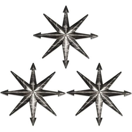 3pcs Distressed Metal Star Art Wall Decor For Living Room Dormitory Home Decoration Vintage Western Country Farmhouse White 7 9 Canada - Country Home Decor Stars 3pcs Distressed Metal Star Art Wall Decor For Living Room Dormitory Home Decoration Vintage Western Country Farmhouse White 7 9 Canada - Country Home Decor Stars