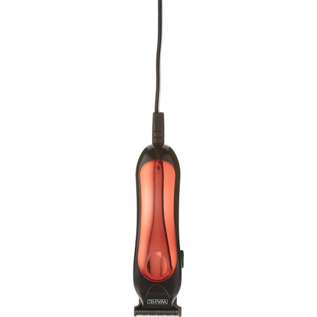 WAHL Canada Tondeuse T-Pro, Lame en T de Qualité Supérieure à Fini Diamant, Rasage Sans Bosse, Lame Durable Qui Reste Plus Tranchante Plus Longtemps, Tondeuse de Toilettage - Modèle 3206, Rouge, 1 Unité (Lot de 1)