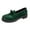 Green, variant on Quaouag Women's Loafers Slip On Oxford Shoes Flats Round Toe Dress Shoes