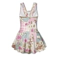 thumbnail image 5 of Tutolipy Floral Pattern Sleeveless Bathing Suit, Sleeveless Bodysuit Design Toddler Girls One Piece Swimsuits for Kids, Comes with Lining Swim Dress Size 10-11 Years, 5 of 8