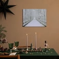thumbnail image 3 of Northlight Lighted Fiber Optic Snowy Bridge and Trees Christmas Wall Art - 12" x 15.75", 3 of 5