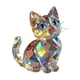 thumbnail image 1 of HWRETIE - Figura de gato colorida de acrílico para escritorio,colección de estudio para el hogar y la sala de estar,regalo vibrante para amantes de los gatos y decoración de escritorio, 1 of 6