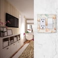 thumbnail image 5 of Yayeee Rocker Switch Wall Plate 1-Gang 4.6"x2.9" Home Decorative Outlet Cover, Gray Seashell, 5 of 6