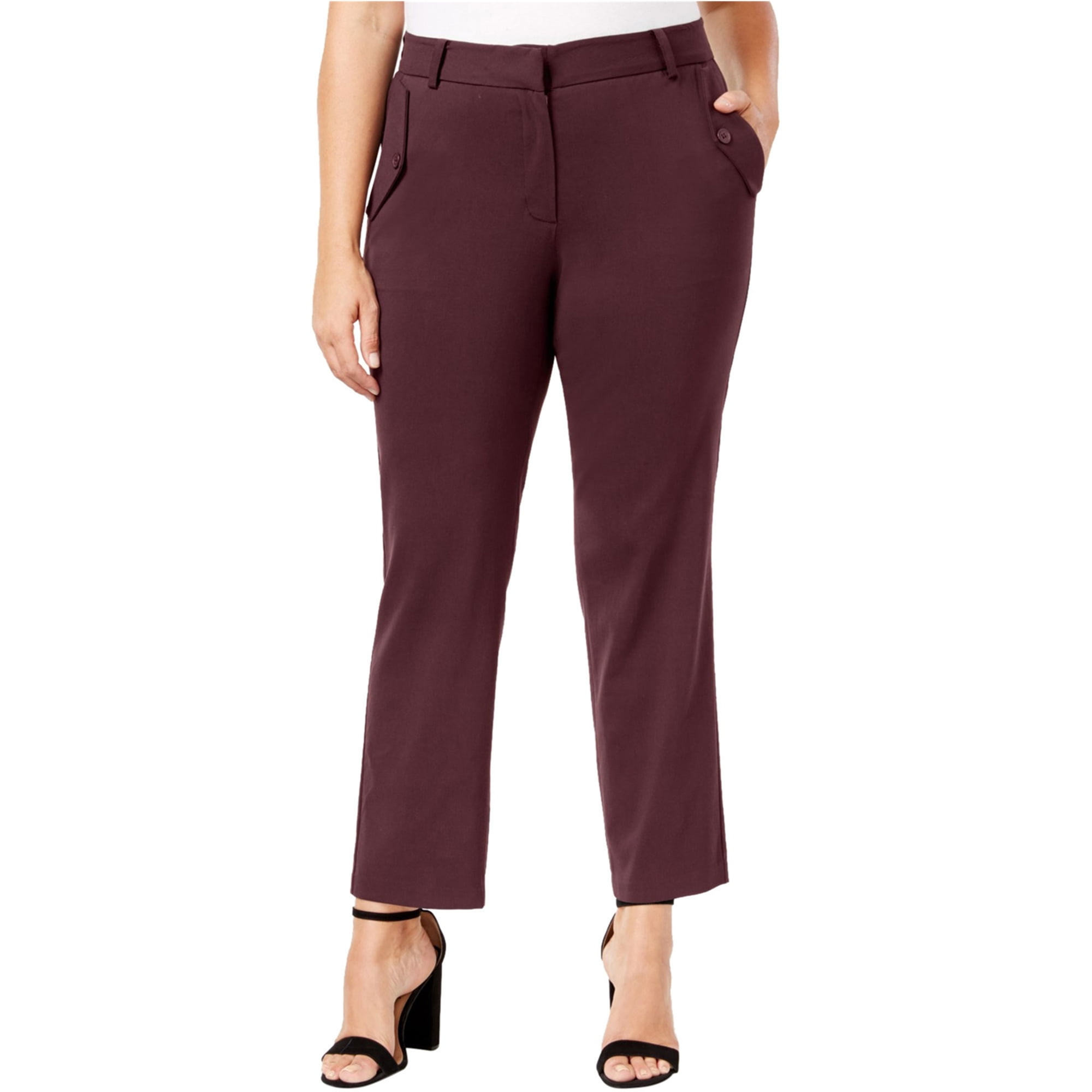 NY Collection - Ny Collection Womens Pocket Detail Dress Pants ...