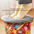 thumbnail image 4 of Organisateurs et Repose-Pieds de Rangement, Tabouret de Rangement, Boîte de Rangement en Plastique Transparent pour Jouets Ménagers, Tabouret Multifonctionnel pour Changer de Chaussures, Adapté aux Bacs de Rangement du Salon, 4 of 9