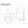 thumbnail image 5 of Kingston Brass Tudor 4" Center Bar Faucet, 5 of 5