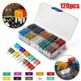 thumbnail image 3 of FlyFlise 120 Pcs/boîte Mini Fusibles de Lame Auto Ensemble 2-35A Couleurs Assorties Gravés Amp, 3 of 8